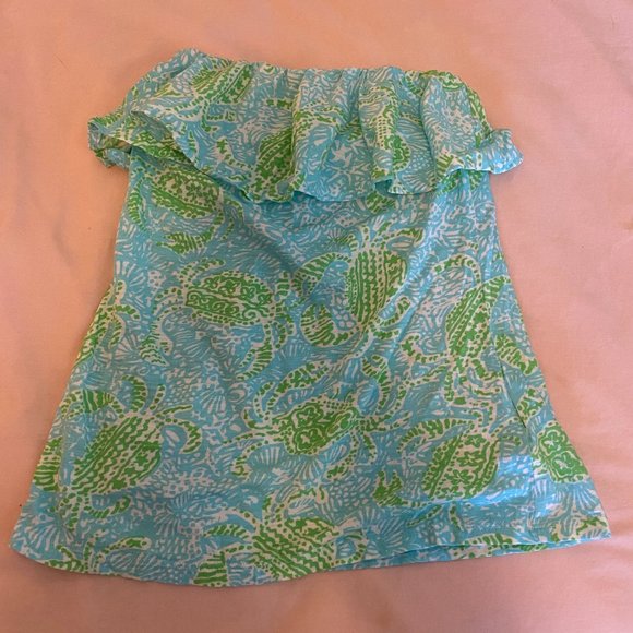 Lilly Pulitzer Get Crackin' Tube Top - Picture 2 of 3